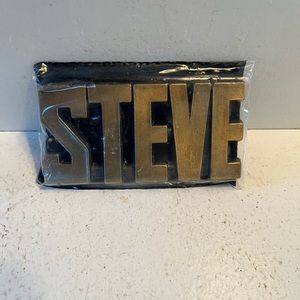 1980’s vintage brass colored belt buckle